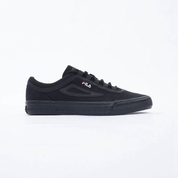 Fila Classic Border Canvas Women's Sneakers - Black,NZ 593-61459